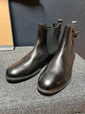 Ecco Black Leather Boots